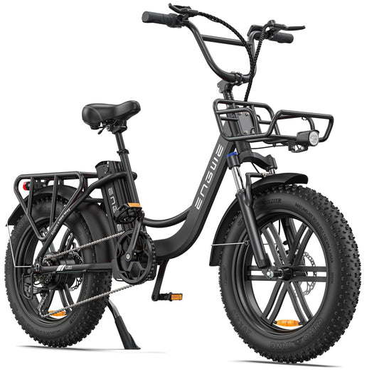 ENGWE L20 Ebike 750W Electric Bikes for Adults Women - 20 * 4.0" Fat Tire Step-Thru E-Bike with 48V 13AH